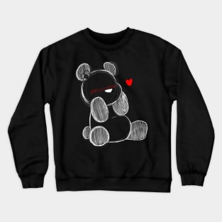 Blushing Panda (White) Crewneck Sweatshirt